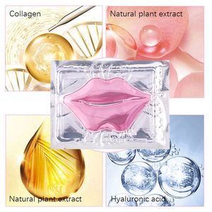 Mascarilla para el cuidado de los labios, etiqueta privada vegana, hidratante orgánico, gel dorado brillante, rosa, transparente de colágeno para labios - Product Image 2