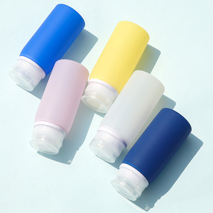 ชุดขวดซิลิโคนสำหรับเดินทางแบบเติมได้ ขนาดพกพา ปลอดสาร BPA สำหรับใส่แชมพู ขนาด 100 มล. ขายดี - Product Image 1