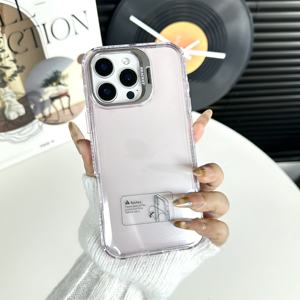 Étui de téléphone 3 en 1 PC+TPU avec support d'appareil photo, coque de protection en TPU teinté pour <span class=keywords><strong>REDMI</strong></span> <span class=keywords><strong>A7</strong></span> PRO 4G - Product Image 4