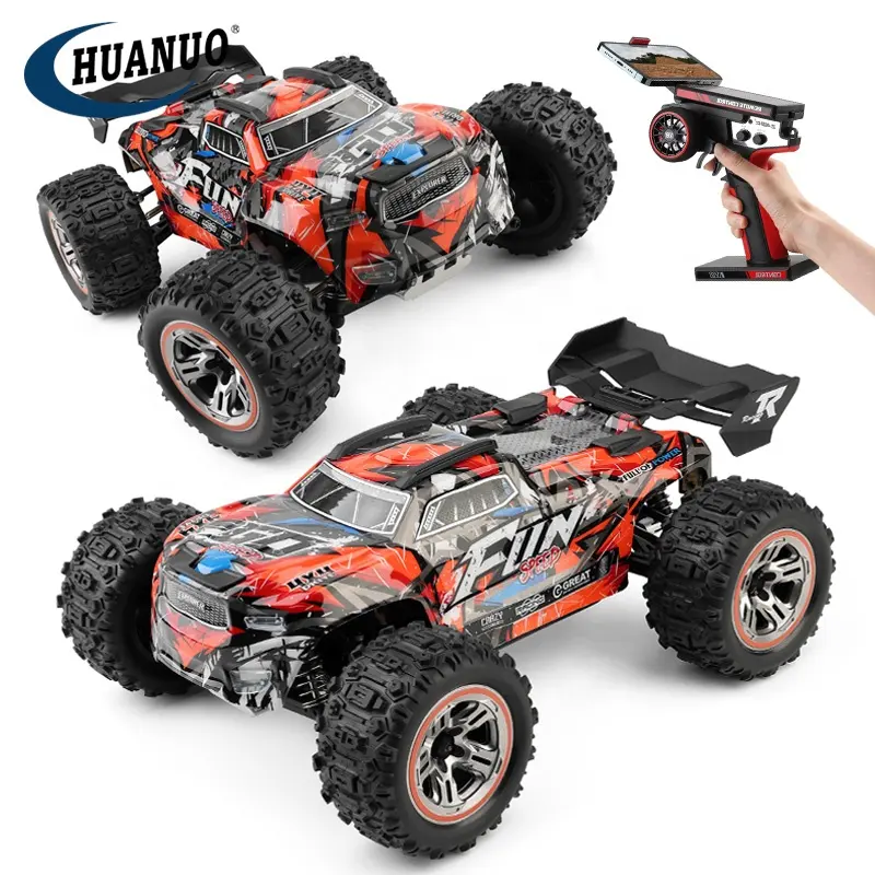 2.4G 4WD Brushless Climbing Rc Car Truck 1/18th 60KM/H High Speed Rc Off-Road Vehicle Model with Lights
