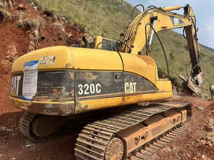 Excavatrice sur chenilles Cat 320C originale Caterpillar 320 Excavatrice Caterpillar d'occasion avec marteau à vendre - Product Image 2