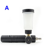 Lance à mousse électrique 100 ml pour savon noir, Canon à mousse haute pression Pure Pro Snow Foam, Bouteille en laiton à déconnexion rapide Nilfisk pour voiture