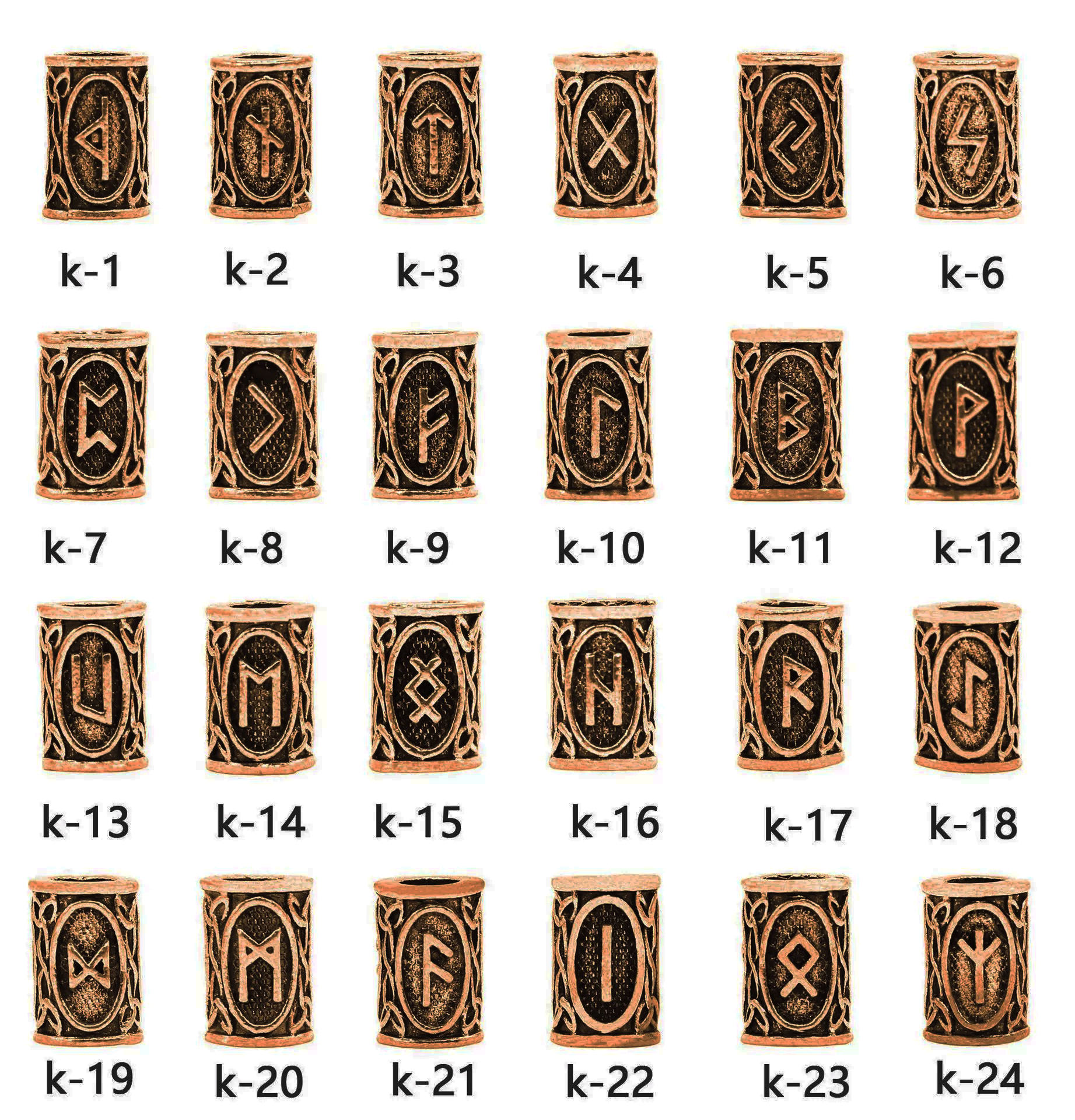 Copper red 24 pieces