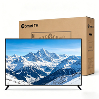 TV Pintar Tanpa Bingkai 32-100 Inci Layar LCD Tipis 4K UHD Full HD 1080p LED Android TV Hotel OEM Dapat Disesuaikan