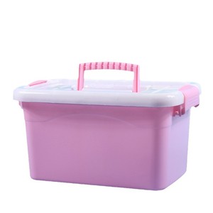 Transparent Plastic <b>Storage</b> Box With Lid Stackable Rectangle Food Container Toy Organizer Desktop <b>Storage</b> Bin 5K 3K 2K 1K Size - Product Image 2