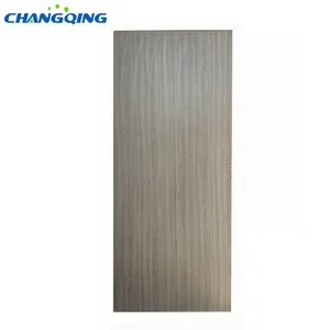 Puerta de baño de madera mdf PVC blanco núcleo hueco barato de China