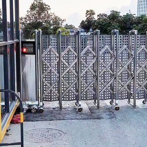 Porte coulissante rétractable extensible et portable, portail rétractable automatique pour zone de travail, zone scolaire - Product Image 6