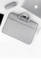 Sacs pour ordinateur portable fins, imperméables, gris, avec logo, vente chaude