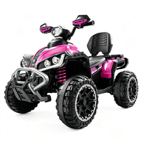 Voiture électrique tout-terrain pour enfants HT M602, 4 roues motrices, batterie 12V, véhicule électrique tout-terrain à 4 roues avec lumières LED