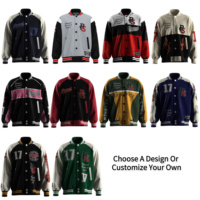 Blouson universitaire vintage pour hommes, avec boutons-pression, logo OEM et patch brodé, vente en gros de vestes de baseball