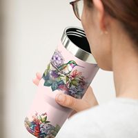 Gobelet isotherme anti-fuite de 30 oz avec poignée et paille rabattable, bouteille d'eau en acier inoxydable, tasse de voyage, de sport et à café