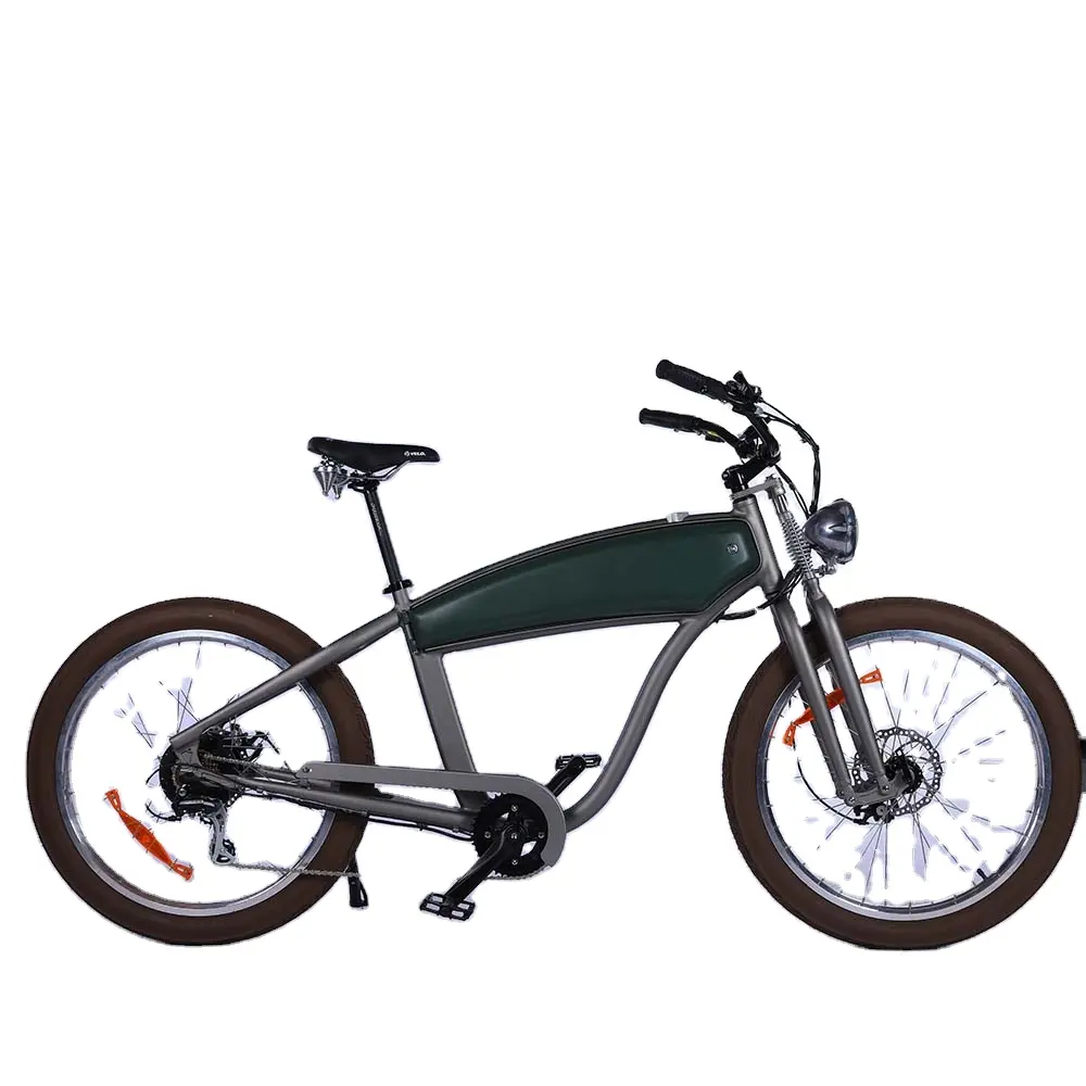 26 Zoll Elektro fahrrad Vintage Mountain Ebike 500w Motor Leistungs starkes Elektro fahrrad Fat Tire City E Bike