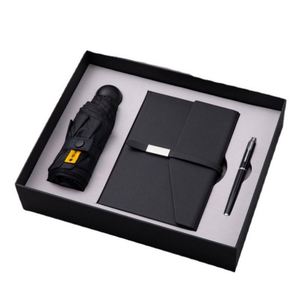 Customizable Luxury A5 Notebook Gift Pack PU Leather Cover Pen Thermos Cup Hardcover with Loose-<b>Leaf</b> Thread Sewing Binding - Product Image 1