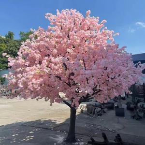 OH arti fiore di ciliegio artificiale albero <span class=keywords><strong>Sakura</strong></span> rosa seta per interni interni decorazione di nozze centrotavola personalizzato grande fiore finto - Product Image 6