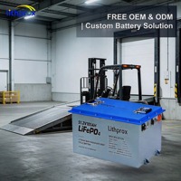 Baterai Forklift Logistik 51.2V 105AH LiFePO4 Sel Baterai Daya Tinggi untuk Forklift Medan Kasar CE RoHS FCC OEM ODM