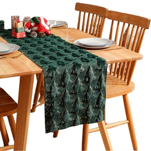 Camino de Mesa de Jacquard Geométrico de Algodón Suave y Duradero, Decoración Romántica para el Día de San Valentín, Decoración Moderna y Rústica para Mesa de Comedor - Product Image 3