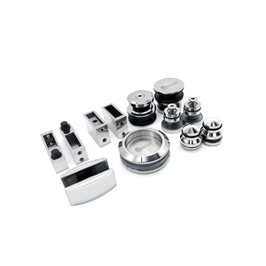 Installation facile Kit de <span class=keywords><strong>cabine</strong></span> de douche en acier inoxydable anti-corrosion Raccords de <span class=keywords><strong>cabine</strong></span> en verre pour salle de bain carrée Style ouvert coulissant - Product Image 4