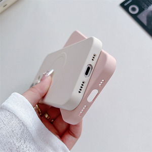 Funda Móvil Magnética de Silicona Líquida Original para <span class=keywords><strong>iPhone</strong></span> 16 Pro <span class=keywords><strong>Max</strong></span> 15 14Plus 13 12 11 XR <span class=keywords><strong>XS</strong></span> Funda Protectora Suave Carga Inalámbrica - Product Image 6