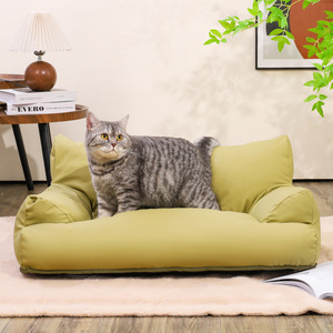 <span class=keywords><strong>Pet</strong></span> Sofa Home Decor Gemütliche Mode Tragbare Kitty Spielen Katze Couch Bett Zwinger PU Leder für kleine mittlere Hunde Katzen Indoor Welpe - Product Image 2