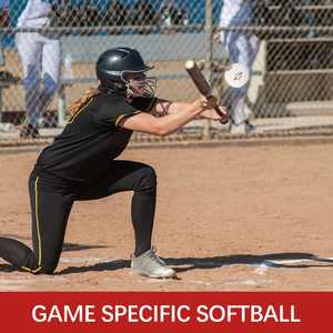 Pelota de Softbol de PVC Blanca de Alta Calidad, Duradera, con Logotipo Personalizado, Ligera, Flexible, con Núcleo de Corcho, para Entrenamiento de Lanzamiento Lento SB 120I - Product Image 3