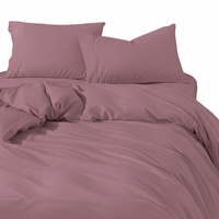 Parure de lit en fibre de bambou biologique, rafraîchissante, absorbant l'humidité, drap-housse doux, housse de couette, 3 pièces pour la maison, l'hôtel, utilisation toute saison