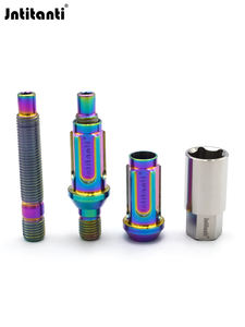 Nouveaux goujons <span class=keywords><strong>de</strong></span> <span class=keywords><strong>roue</strong></span> en alliage <span class=keywords><strong>de</strong></span> titane <span class=keywords><strong>de</strong></span> qualité 10.9, couleur arc-en-ciel, M14x1.5x78mm, boulons <span class=keywords><strong>de</strong></span> <span class=keywords><strong>roue</strong></span> <span class=keywords><strong>de</strong></span> conversion, écrous <span class=keywords><strong>antivol</strong></span> pour véhicules européens - Product Image 2