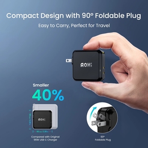 Aohi magcube USB <span class=keywords><strong>C</strong></span> ที่ชาร์จ GAN 100W สำหรับ MacBook แท็บเล็ตชาร์จเร็วสำหรับ <span class=keywords><strong>iPhone</strong></span> USB Type <span class=keywords><strong>C</strong></span> PD Charge สำหรับ <span class=keywords><strong>iPhone</strong></span> 13 Pro - Product Image 4