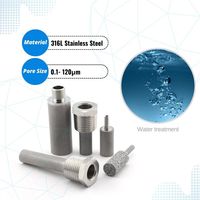 Diffuseur de micro-bulles HENGKO en acier inoxydable fritté haute efficacité 0,5-2 microns pour carbonatation au CO2 et émission d'ozone