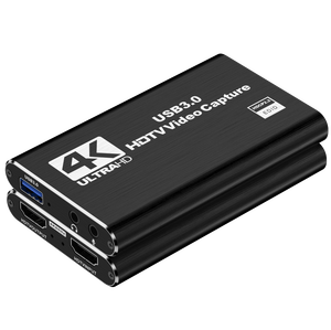 ความละเอียดสูง<span class=keywords><strong>4K</strong></span> USB3.0โลหะจับภาพวิดีโออุปกรณ์การ์ดสนับสนุนการเล่นเกมสดรองรับการบันทึก <span class=keywords><strong>MP4</strong></span>กล้องแล็ปท็อปที่รองรับ - Product Image 1