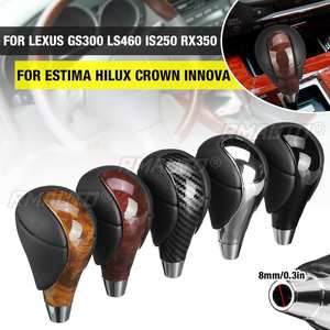 Leather <b>Gear</b> Shift <b>Knob</b> for Lexus/Toyota GS300 LS460 IS250 RX350 RX450h IS350 ES300 ES350 GS350 LS430 Hilux/Matrix Venza Estima - Product Image 1