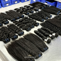 Lot de Cheveux Humains Brésiliens Vierges Non Traités, 100% Naturels, Alignés aux Cuticules, pour Femmes Noires - Vente en Gros