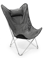 Chaise papillon en cuir PU pliable et confortable |   Usine de chaises longues pliantes avec logo couleur personnalisé