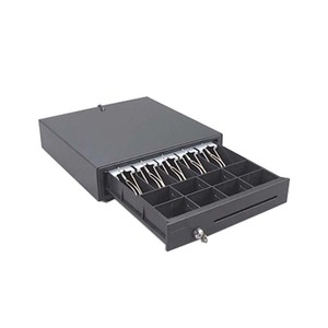 Cassetto Portadenaro Elettronico in Metallo AonPos per Registratore di Cassa POS, con Connettore RJ11, per Supermercati, Ristoranti e Negozi al Dettaglio - Product Image 1