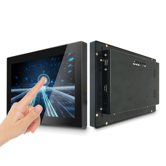 Custom 10.1 Inch Tureflat Structure HDMI USB Interface TFT Display LCD Monitor Industrial IP65 Waterproof Touch Screen Monitor