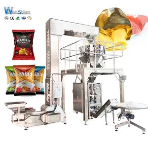 自动零食粉扑玉米薯片膨化食品灌装包装机立式多头称重包装机