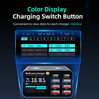 Nouveauté 2026 : Chargeur rapide Pd Qc 80w avec affichage numérique intelligent - Station de charge de bureau pour ordinateurs portables et appareils mobiles