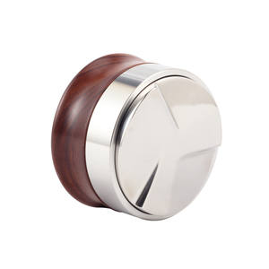 Dia62mm, poignée en bois massif, niveleur de café en acier inoxydable - Product Image 2