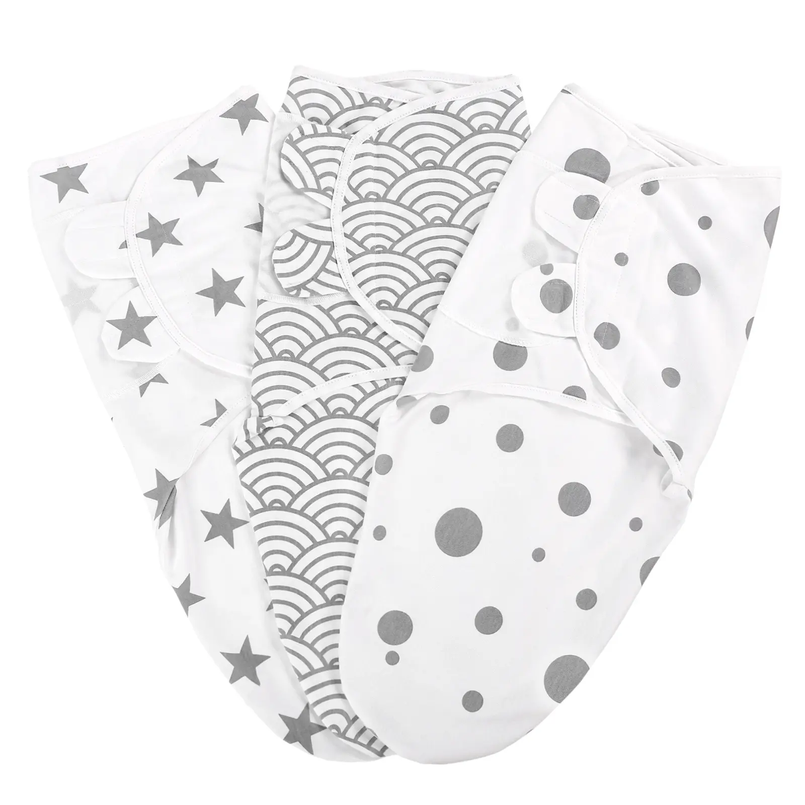 Customize 100% Cotton Unisex Sleepsack Baby Swaddle Blanket For Newborn Adjustable Infant Baby Swaddle Wrap