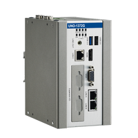 Ordinateur embarqué Advantech UNO-1372G, processeur Intel Atom Quad-Core, PC DIN-rail avec 3GbE, 4 Go DDR3L, 2 emplacements MPCIe, 1 MSATA