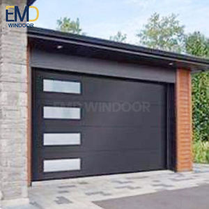 Portes de garage en verre sans cadre avec design pliable minimaliste - Product Image 4