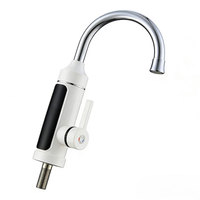Robinet Chauffant Électrique Réglable à Chauffage Instantané pour Cuisine, Robinet Mélangeur Monocommande avec Contrôle de Température pour Évier de Cuisine, ABS, Idéal Hôtels