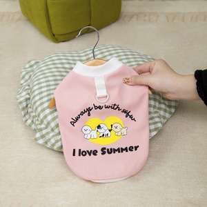Gilet pour chien mignon, imprimé trois chiots, nouveau vêtement pour chien et chat, Teddy, vêtements imprimés pour animaux de compagnie, style classique - Product Image 2