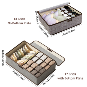 Ondergoed Opbergdoos Huishoudlade Type <span class=keywords><strong>3</strong></span>-In-1 Sok Ondergoed Organizer <span class=keywords><strong>Box</strong></span> Opvouwbaar Met Deksel Scheidingsdoos - Product Image 2