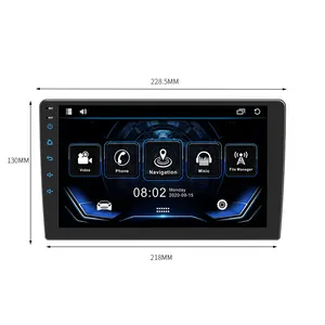 Aksesuarları araba android 9 çoklu medya oynatıcı navigasyon müzik sistemi 7 inç araba ekran 2 din otoradio ile rds dsp