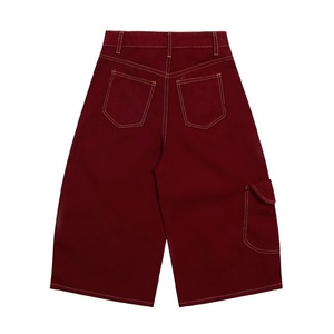 Shorts d'été unisexe pour hommes, coupe décontractée, style streetwear, brodés, à jambes larges et courtes, avec poches - Product Image 4