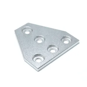 Accessoires pour imprimante 3D Openbuilds Plaque de jonction en T à 5 trous 60x60mm pour profilé en aluminium