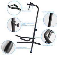 Support de guitare universel à un seul support pour violons basses électriques guitares folkloriques accessoires d'instruments de musique