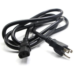 10A 125V 6フィート NEMA 5-15P - IEC 60320 C13 3ピン標準プリンター電源コードケーブル - Product Image 2