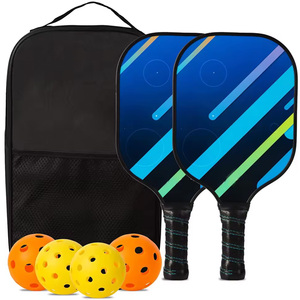 Palas de Pickleball Modernas de Fibra de Carbono y Fibra de Vidrio, Rectangulares, Sin Agujeros, con Núcleo de PP, Impresión UV, Juego de Raquetas para Todas las Estaciones - Product Image 2