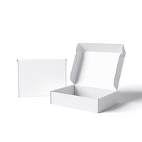 Boîte d'emballage en papier ondulé pliable écologique avec logo personnalisé, boîte d'expédition en carton ondulé avec laminage